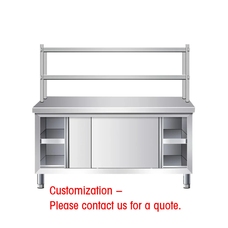 Commercial Kitchen Worktops - カスタムメイドのステンレス製業務用作業台キャビネットトップシェルフ、業務用厨房スチール製造、工場直販