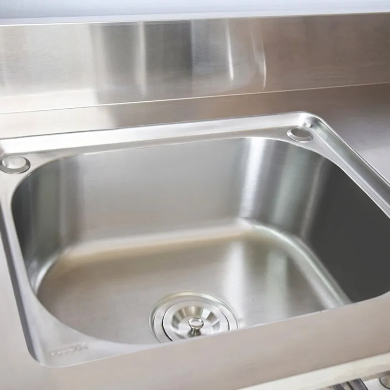 Commercial Kitchen Worktops - ステンレス製自立式シンク（ワークトップ付き）家庭用および業務用、キッチンバルコニーにも最適