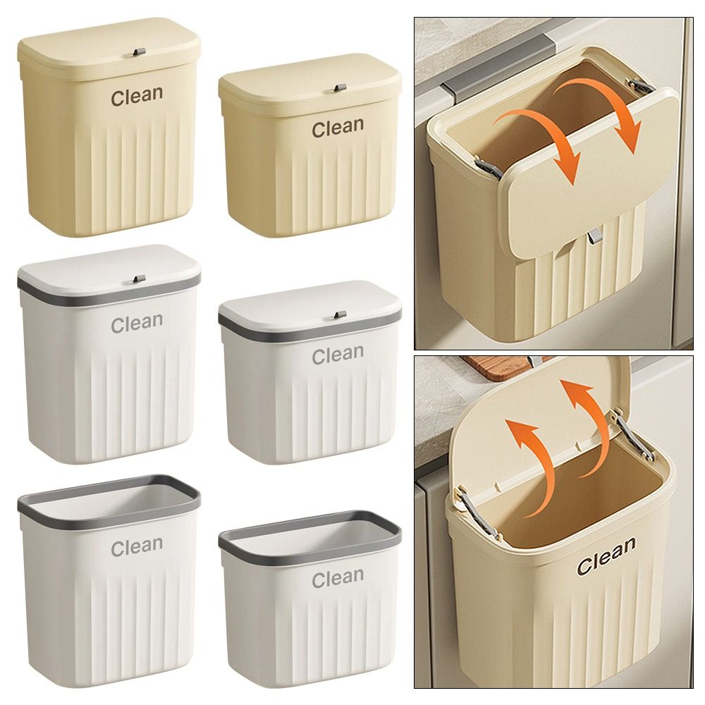 Commercial Kitchen Bin - 1個入り 新品 キャビネット用生ゴミ箱 蓋付き シンク下用ゴミ箱 8.5L/12L