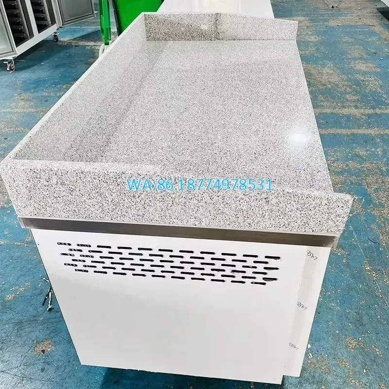Commercial Kitchen Worktops - Wmwmnu 業務用 2ドア式カウンター冷蔵庫、作業台用冷凍庫、ステンレス製、レストランや厨房向け。