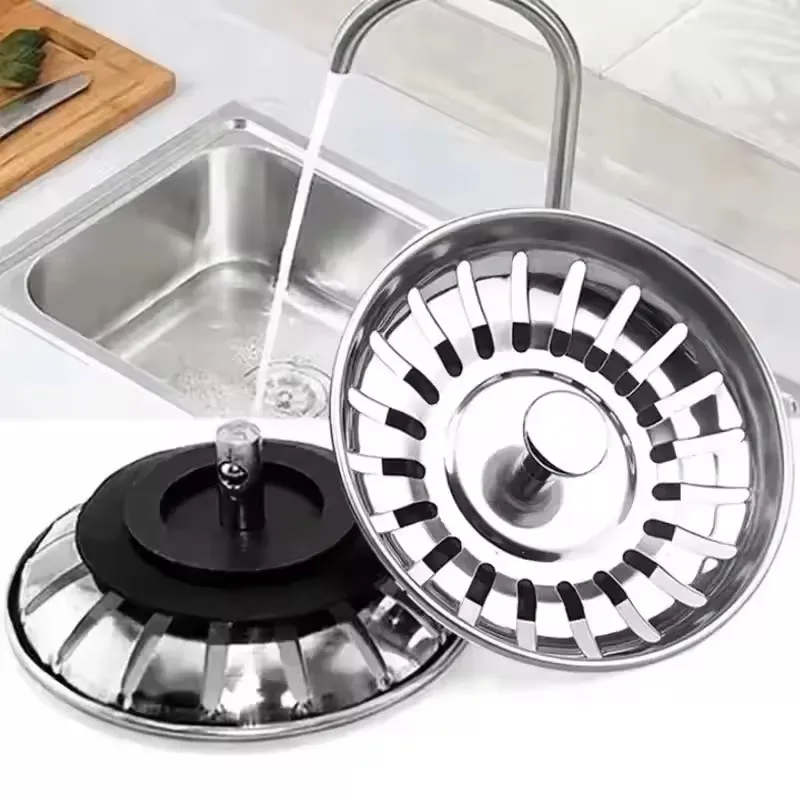 ステンレス鋼シンクストレーナープラグキッチン廃棄物排水フィル - Commercial Kitchen Bin のレビューと価格