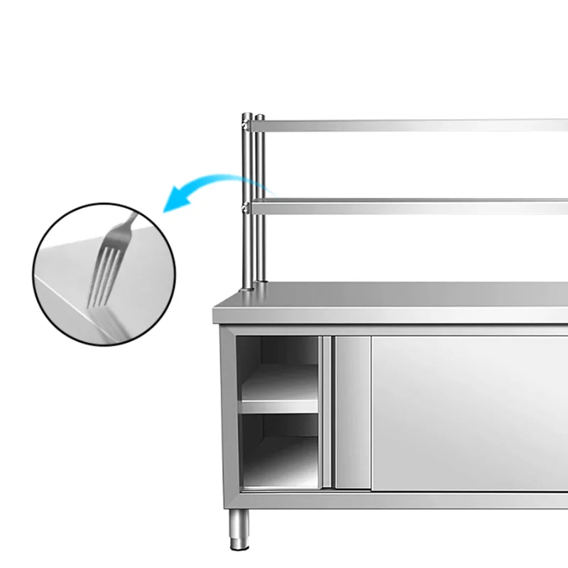 カスタムメイドのステンレス製業務用作業台キャビネットトップシ - Commercial Kitchen Worktops のレビューと価格