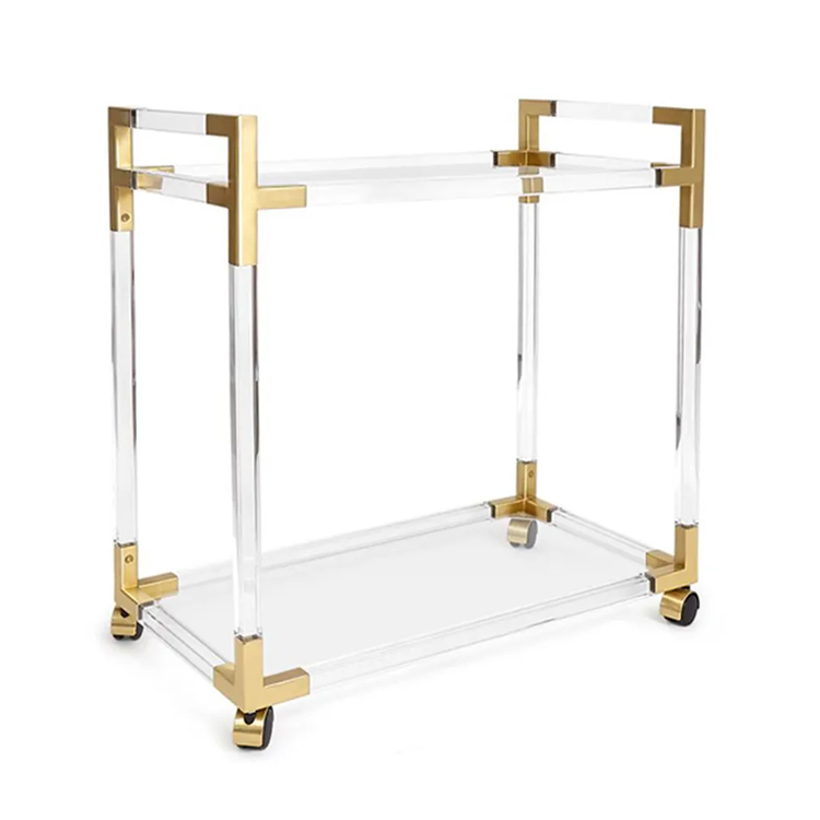 モダンな透明アクリル＆ステンレス製ホテル用トロリー、家庭用バ - Commercial Kitchen And Bar のレビューと価格