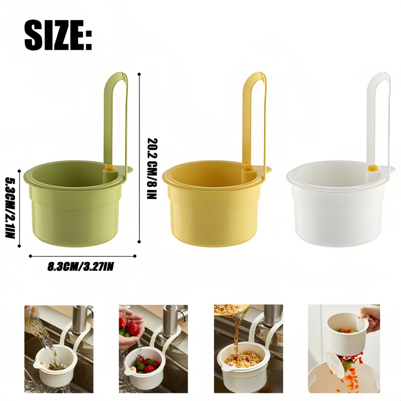 新しいキッチンシンク用排水かご。蛇口に取り付け可能で、排水口 - Commercial Kitchen Bin のレビューと価格