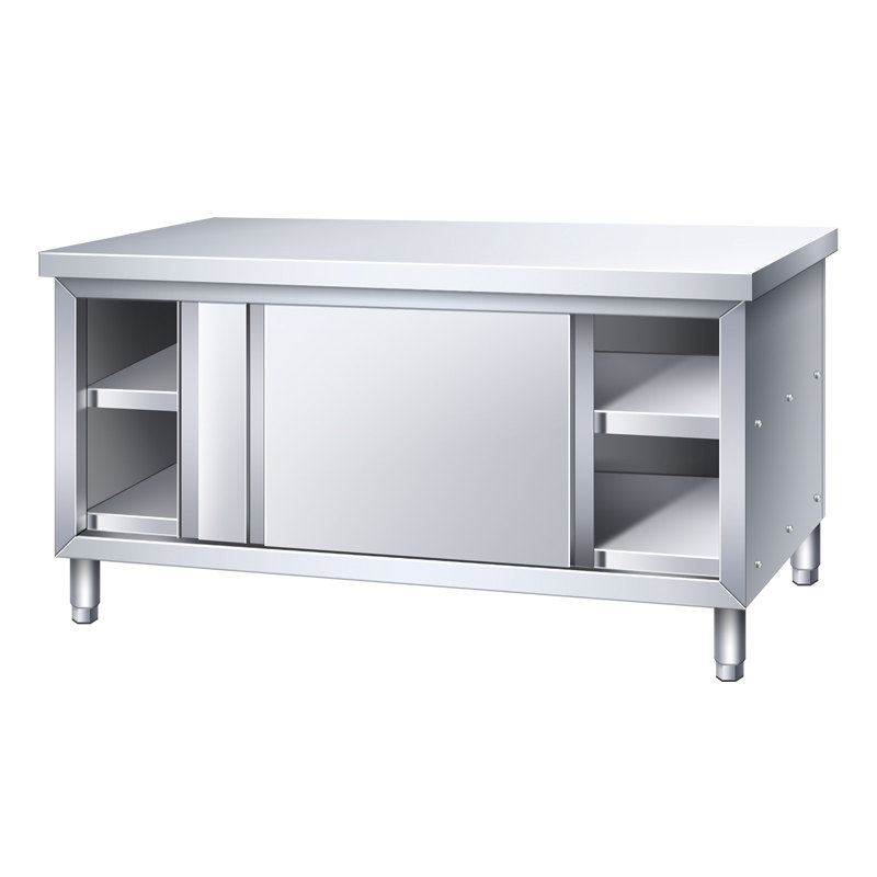 304ステンレス製キッチンカウンタートップ、スライドドア付き - Commercial Kitchen Worktops のレビューと価格