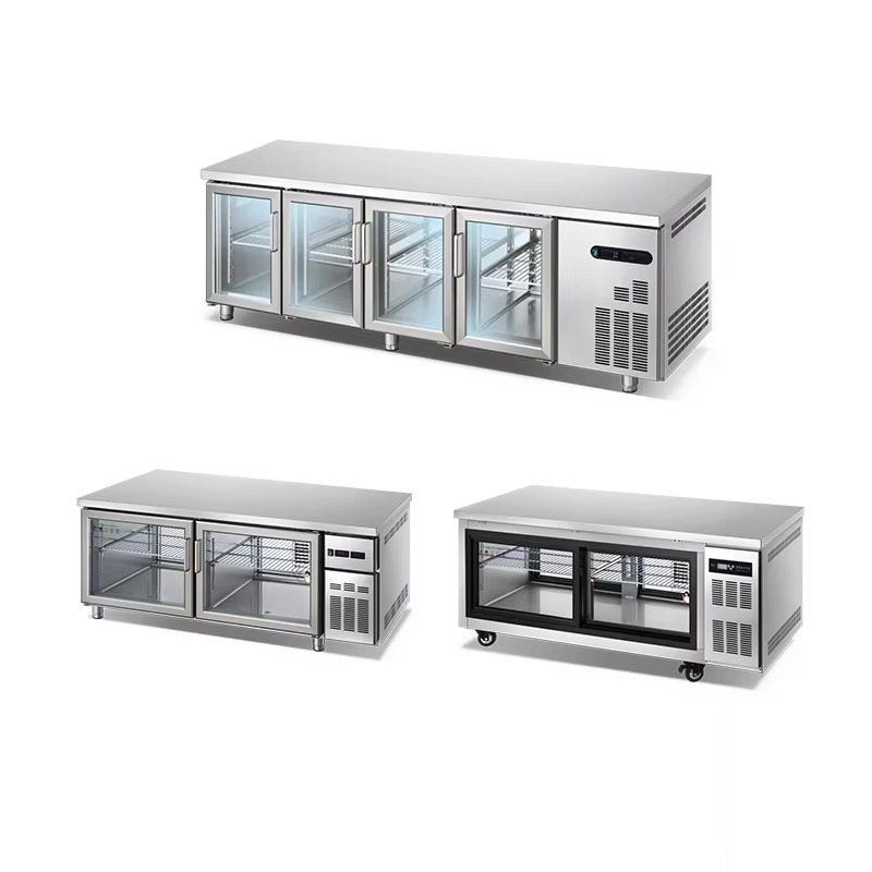 業務用ワークトップ冷蔵庫冷凍庫、急速冷却、省エネ、ステンレス - Commercial Kitchen Worktops のレビューと価格