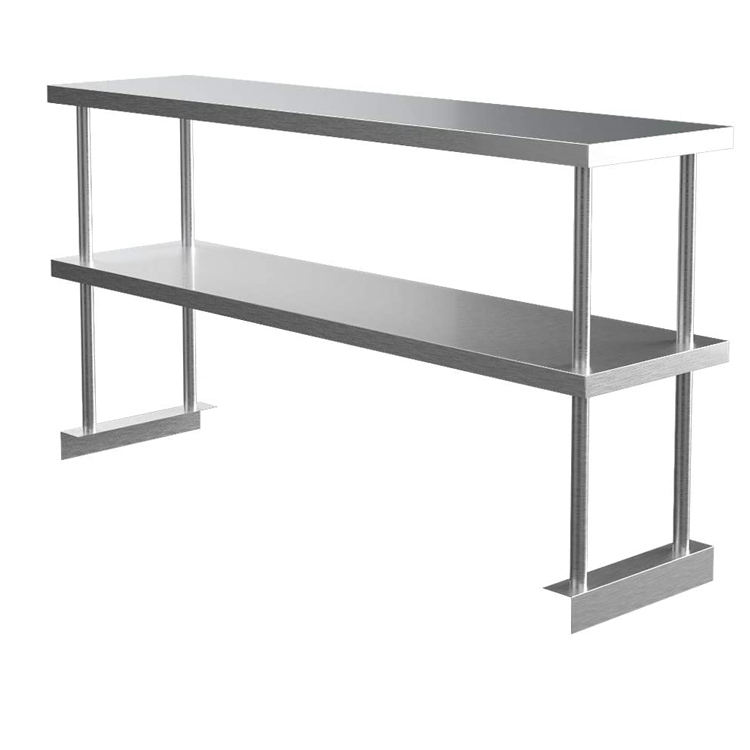 業務用ステンレス製作業台トップシェルフプレップワークベンチテ - Commercial Kitchen Worktops のレビューと価格