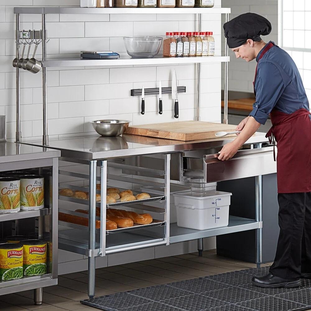 カスタマイズ可能な業務用厨房機器家具、キッチン作業台、ステン - Commercial Kitchen Worktops のレビューと価格