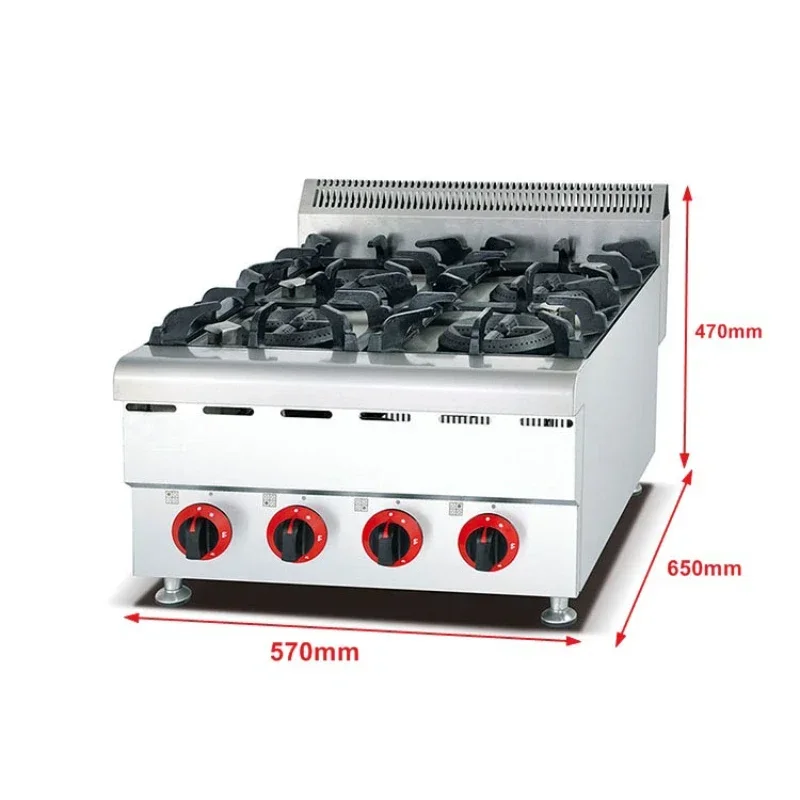 業務用ステンレス製厨房機器 4口卓上ガスレンジ 売れ筋商品 - Range Commercial Kitchen のレビューと価格